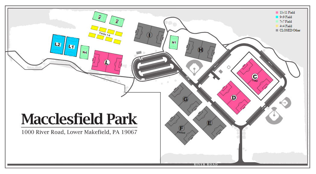 Macclesfield Park Map 4-12-21
