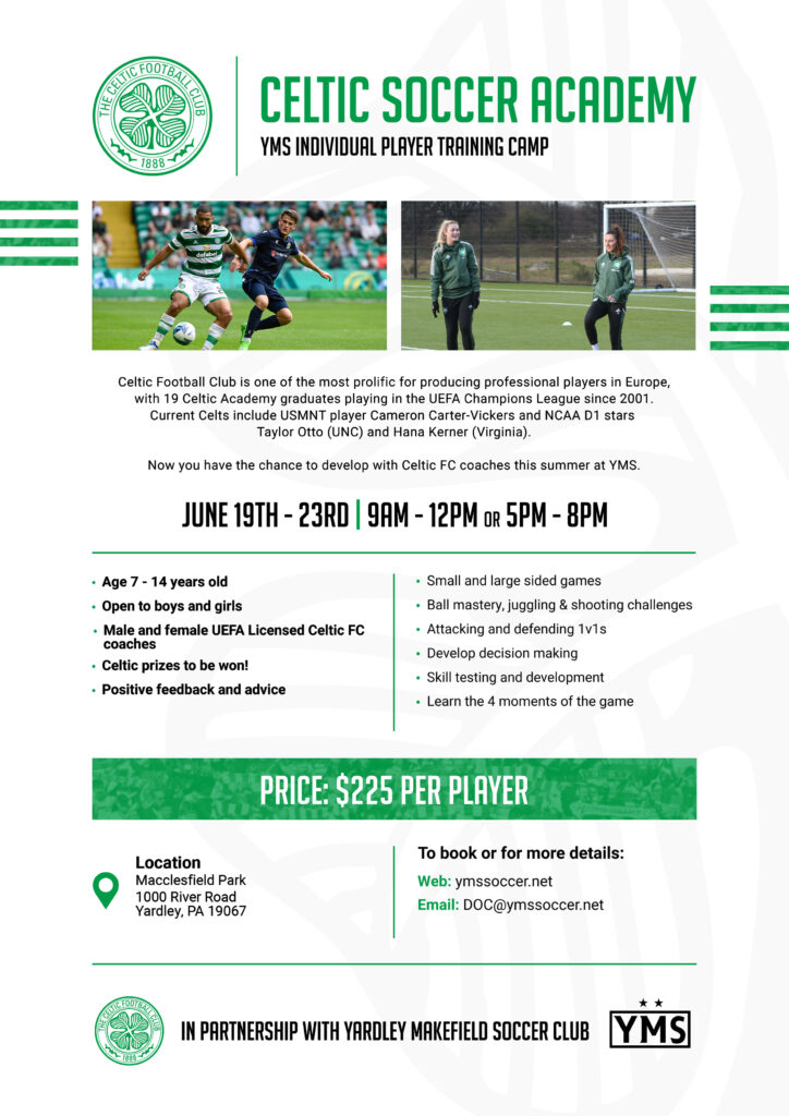 Celtic Camp Flyer 2023